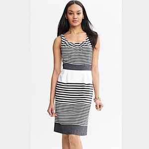 Banana Republic | Striped dress with pockets - size 2 - cotton dress fully lined